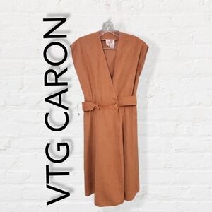 VTG 1960s Caron Of Chicago Suede Dress Size 8‎